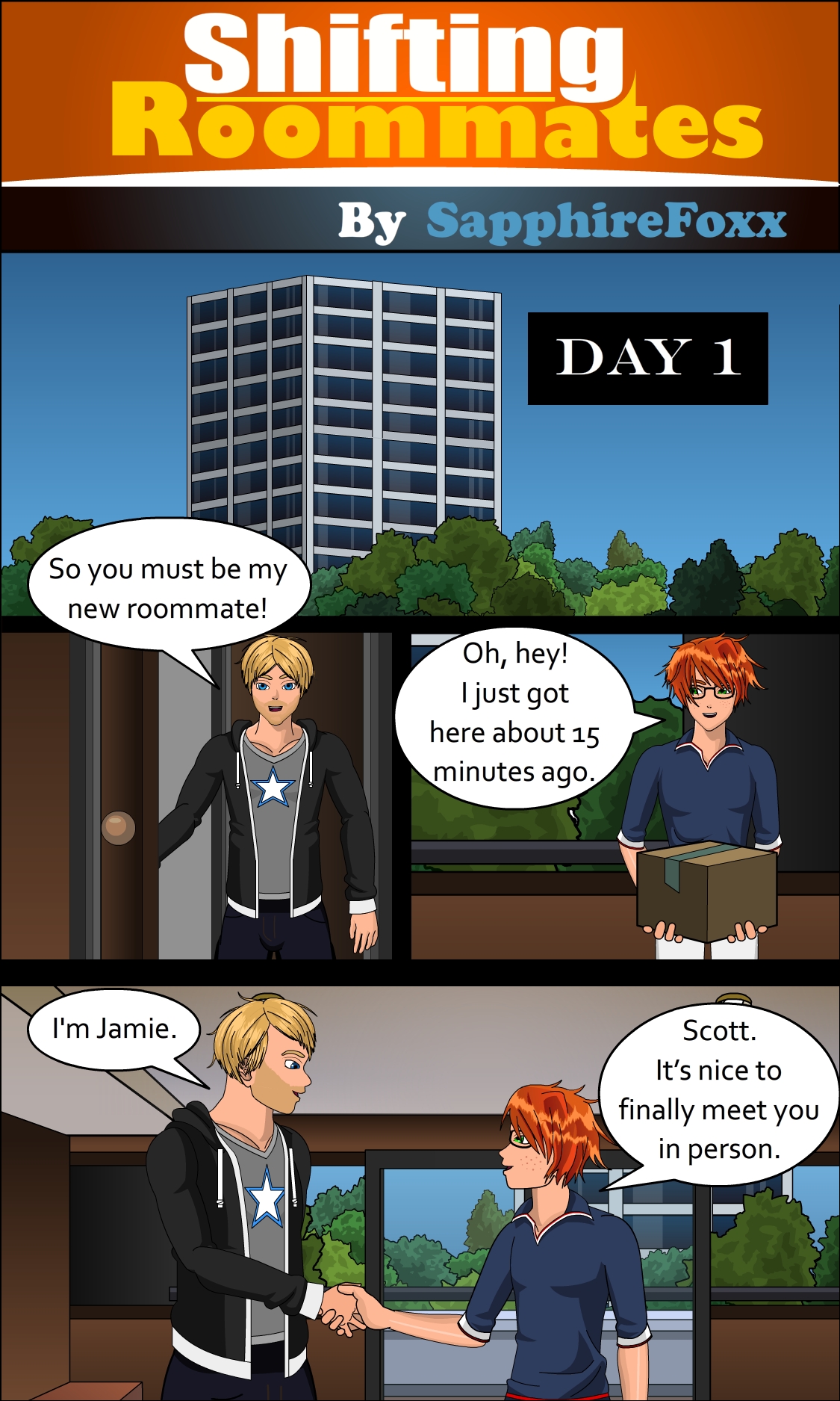 Shifting roommates comic